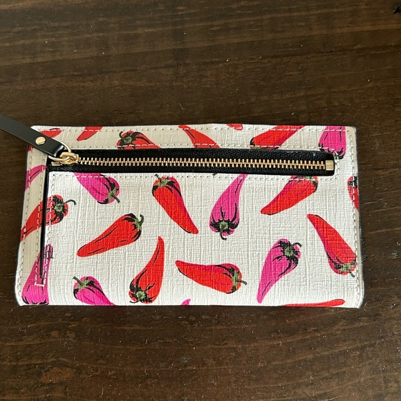 Kate Spade Stacy Hot Pepper Printed Snap Wallet - Picture 3 of 8